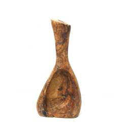 Rzeźba Wazon z drewna oliwnego Hand made